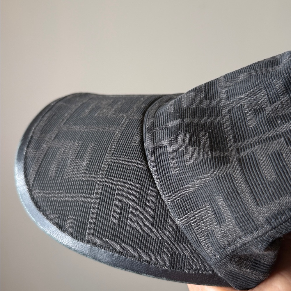 Authentic FENDI Baseball Cap in Black/Brown and black interior